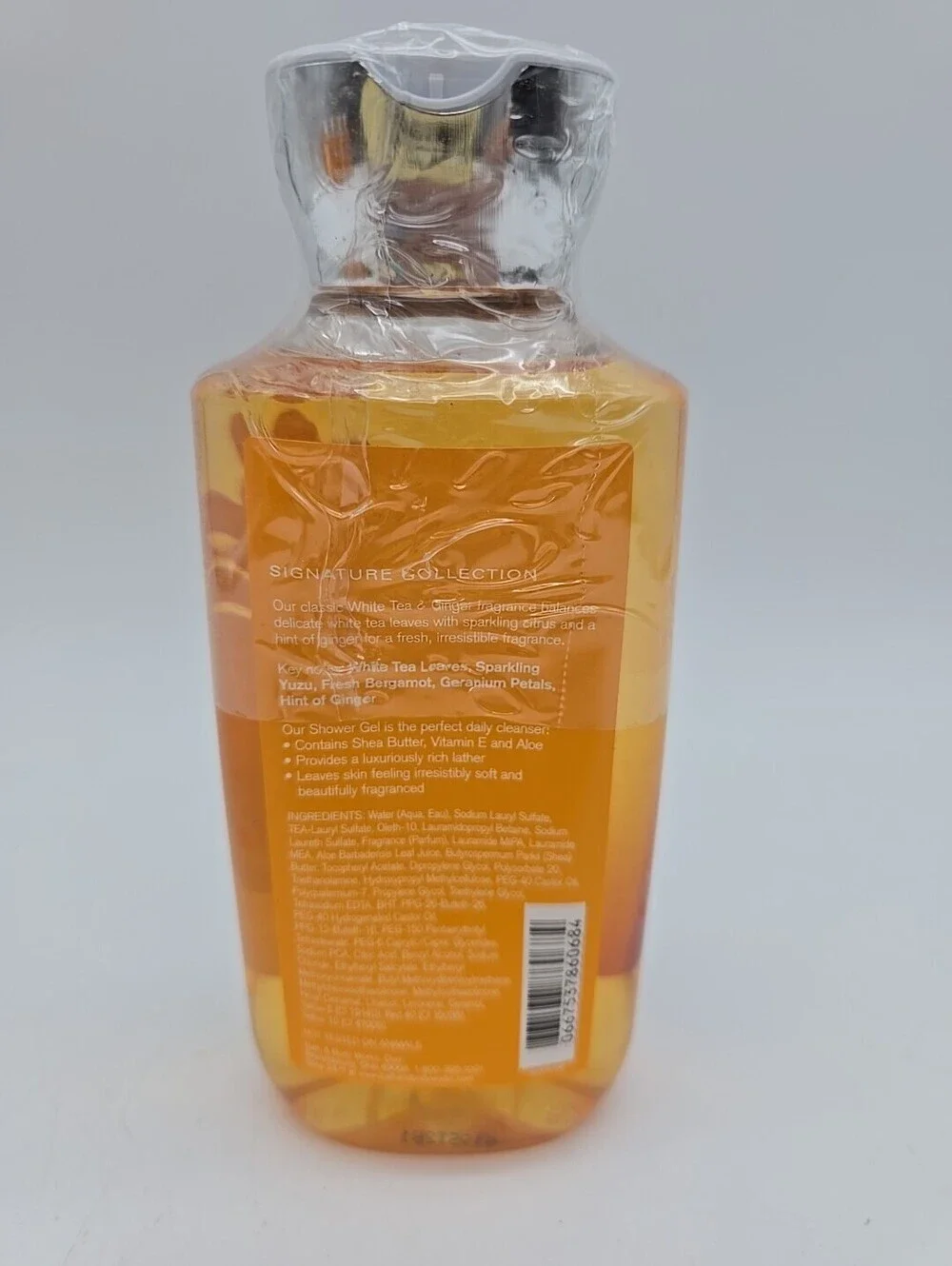 NEW SEALED BATH & BODY WORKS 10 oz Shower Gels, NEW SEALED- WHITE TEA & GINGER